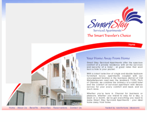 smartstayhotels.com: Smart Stay Serviced Apartments in Chennai - Serviced Apartment Hotel in Chennai, Hotel near Tidel Park, Serviced Apartments Near Tidel Park
Quality Serviced Apartment Hotel in Chennai near Tidel Park offering Fully Furnished Apartments for Daily, Weekly or Monthly Stay with all facilities.