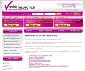 vasek.co.uk: Vasek – The Landlord Insurance specialists
Save money on Landlord Insurance for your buy to let property. We always find you the right cover whatever your needs