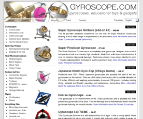 wwwadaptec.com: Gyroscope.com - gyroscopes, educational toys and gadgets
We sell gyroscopes, stirling engines, tesla turbines, gyroscope toys, powerball gyroscopes, diabolos, ornithopters, gyro and gyros.