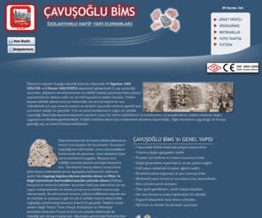 cavusoglubims.com: Çavuşoğlu Bims | Bims Blok ve Bims Asmolen Üretimi  | Nevşehir
Çavuşoğlu Bims ; Bims hammaddesi kullanarak, başta bims duvar blokları ve bims asmolen olmak üzere TSE,Œ,ISO 9001-2000 standartlarında hafif yapı elemanları üretimi yapmaktadır.