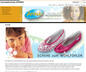 gymnastikschuhe.com: Arondo Gynmastikschuhe, Bambinoschuhe, Kinderschuhe, Tanzschuhe, Ballettschuhe
Gymnastikschuhe und Bambinoschuhe, Schuhe zum Wohlfühlen