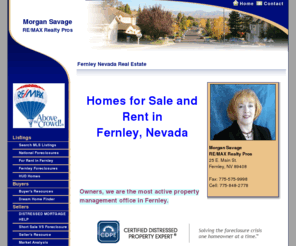 morgansavage.com: Fernley Nevada Real Estate
Your best source for Real Estate for Sale and Rent in Fernley, Nevada, including foreclosures.