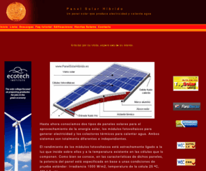 panelsolarhibrido.es: Panel Solar Híbrido - Energía Fotovoltaica y fototérmica con un solo
	Panel
Difusión nuevo invento oferta de patente. busqueda de inversores 