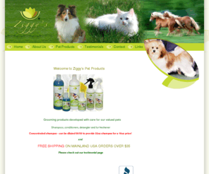 ziggyspetproducts.com: Ziggy's Pet Grooming Products
Ziggys pet grooming products for discerning owners. Sample sizes available