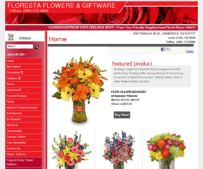 cambridgeflowershops.com: FLORESTA FLOWERS & GIFTWARE - your local CAMBRIDGE, ON Florist & Flower Shop
FLORESTA FLOWERS & GIFTWARE - your local CAMBRIDGE, ON Florist & Flower Shop. Order flowers directly from FLORESTA FLOWERS & GIFTWARE - your local CAMBRIDGE, ON florist and flower shop to save time and money.