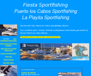 fishingpuertoloscabos.com: puertoloscabossportfishing
Exciting Los Cabos, San Jose del Cabo Fishing and Sportfishing Charters for Marlin, Tuna, Dorado and more.  San Jose del Cabo Fishing and Hotel packages.