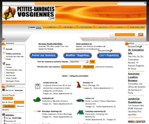 petites-annonces-vosgiennes.com: petites annonces des Vosges,petites annonces vosges - Les petites annonces gratuites vosgiennes
Toutes les petites annonces dans les vosges,petites annonces vosges,petites annonces des vosges,annonces vosges,annonces des vosges