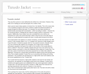 tuxedojacket.org: Tuxedo Jacket
The tuxedo jacket is the epitome of a classic menswear, an idea that started in the 19th century. We have tuxedo jacket style and shopping information.