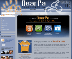 bearpa.com: The BearPa Challenge
The BearPa Challenge is a 200 mile charity cycling event from Bear Lake to Park City, UT. It rides up through the beautiful Uinta mountains and profits Children in need of live saving or enhancing procedures. Conceived by Think Outside Children's Charity founder's in 2007, the ride has become an annual event held each August.