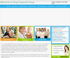 kingfinancial2.com: Health and Life Insurance for Individuals and Families - Free Online Quotes - King Financial
Get instant health insurance quotes, compare medical insurance plans, and find affordable health insurance to fit your health care coverage needs.