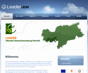 leader-udm.com: Leader UDM
Willkommen auf der Leaderseite Ultental Deutschnonsberg Martelltal; LEADER UDM Offizielle Seite