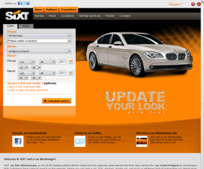 sixt.co.me: Sixt Rent a car Montenegro | Car hire Montenegro  | Car rental Montenegro
SIXT Rent a car Montenegro: SIXT car rental in Podgorica Montenegro features short and long term car hire in Montenegro, with services at bargain rates, featuring the newest vehicles!