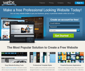 webs.com: Webs - Make a free website, get free hosting
Webs helps you make your own free website. Personal, group, and small business websites complete with photos, videos, and ecommerce.