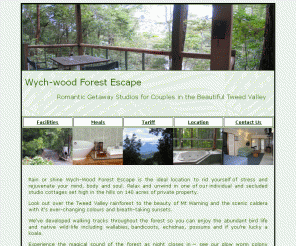 wychwoodescape.com: Wychwood Forest Escape rainforest accommodation Tweed romantic rainforest getaway north nsw
tweed coast hinterland rainforest accommodation at wychwood forest escape rainforest studio bungalows near mt warning north coast nsw australia