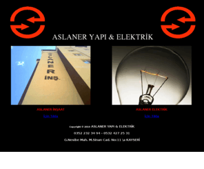 aslaneryapi.com: Aslaner Yapı & Elektirik
Aslaner yapı , aslaner elektirik ve yapı , aslaner elektirik yapı , aslaner insaat , wwww.aslaneryapi.com