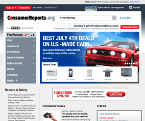 consumerreportsmoneyadvisor.com: Consumer Reports: Expert product reviews and product Ratings from our test labs
Product reviews and Ratings on cars, appliances, electronics and more from Consumer Reports.
