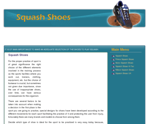 squash-shoes.org.uk: Squash Shoes
Biggest squash shoes sale ever launched today, now you may get up to 70% off on hundreds of squash shoes available in our store !