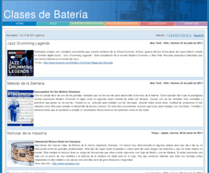 clasesdebateria.com: clases de bateria
Lecciones de bateria y percusion con videos de bateristas: Bill Bruford, Ignacio Berroa, Dave Weckl...
