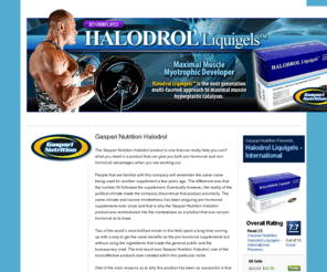 halodrol.info: Gaspari Nutrition Halodrol - Maximal Muscle Myotrophic Developer
The Gaspari Nutrition Halodrol product is one that can really help you out if what you need is a product that can give you both pro-hormonal and non-hormonal advantages when you are working out.