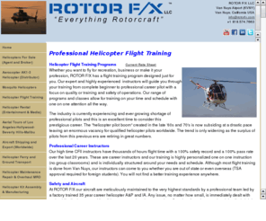 helicopterschool.info: Helicopter flight training lessons helicopter flight school @ ROTOR F/X LLC
Professional helicopter flight training and helicopter flight school from priivate and commercial ratings through instrument, instructor and ATP