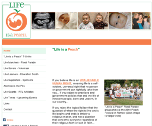 lifeisapeach.org: Life is a Peach
Life is a Peach is a collaborative effort of four non-profit prolife organizations.