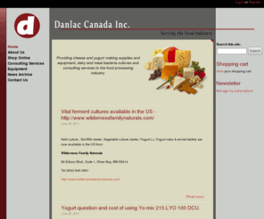 danlac.com: Danlac Canada Inc. | Serving the Food Industry
Danlac Canada Inc. - Providing cheese and yogurt making supplies and equipment, dairy and meat bacteria cultures and consulting services to the food processing industry.