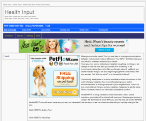 healthinput.com: Health Input - Health Input - Health Data Bank Share Check Illness
health input - health data bank share check illness