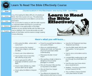 learntoreadthebible.net: Learn to read the Bible Effectively
A free course to help you to read and understand the bile for yourself.