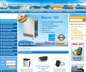 airpurifierstoday.com: Air Purifiers Today
Top quality air purifiers at discount prices. Also best selection of car air purifiers. Same day shipping and satisfaction guarantee...