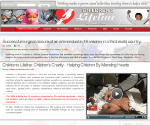 childrenslifelineinternational.org: Children's Lifeline International
Children's Lifeline saves the lives of underprivileged children worldwide by providing medical services, primarily cardiac surgery, to those in developing countries that do not have access.