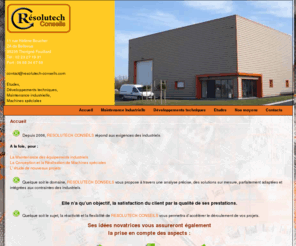 resolutech-conseils.com: Accueil  RESOLUTECH CONSEILS - Etudes - Développements techniques - Maintenance industrielle en Bretagne - Resolutech Conseils
accueil -  RESOLUTECH CONSEILS - Etudes - Développements techniques - Maintenance industrielle en Bretagne