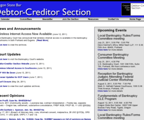 osb-dc.org: Debtor-Creditor Section of the Oregon State Bar
Description.