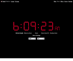 pcalarmclock.com: Online Alarm Clock
Online Alarm Clock - Free internet alarm clock displaying your computer time.