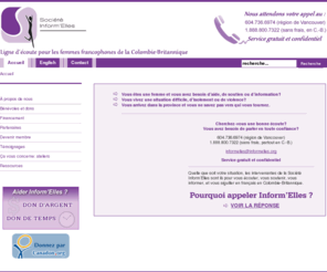 informelles.org: Informelles | informelles
Ligne d'écoute, de soutien, d'information et d'aiguillage pour les femmes francophones de la Colombie-Britannique.