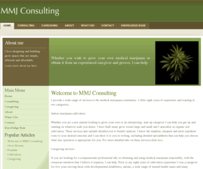 mmjconsulting.net: Welcome to MMJ Consulting
This is the home page for mmj consulting, a medical marijuana consultant in the Boulder and Denver CO area. Care giving is also offered.
