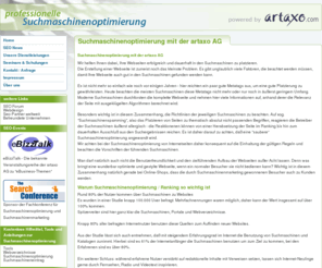 rankingconcept.net: Suchmaschinenoptimierung - artaxo AG
Suchmaschinenoptimierung vom Profi - Die Firma artaxo AG (Ranking-Konzept)