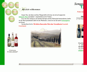 sempre-vino.de: Sempre Vino - Feine italienische Weine - Tel: 0234 / 28 36
		05
Sempre Vino - Feine italienische Weine - Tel: 0234 / 28 36 05