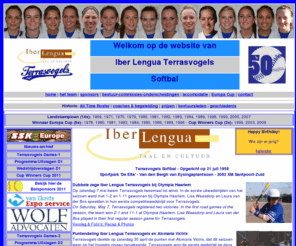 terrasvogels-softball.com: Welkom op de website van Iber Lengua Terrasvogels Softbal
Terrasvogels softbal website Nederland