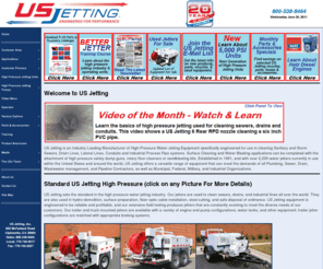 usjettinginc.org: US Jetting : USJetting.com
US Jetting is an industry-leading manufacturer of high-pressure water jetting equipment specially designed for cleaning sewers, drains, laterals, culverts, conduits and industrial process pipe systems.