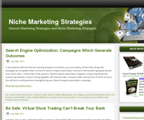 nichemarketingexplained.com: Niche Marketing Strategies - NicheMarketingExplained.com
Niche Marketing Strategies and Internet Marketing Strategies