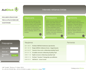 adclick.lt: AdClick.lt - Reklama internete, efektyvus internetinės reklamos tinklas
AdClick.lt - Efektyvus internetinės reklamos tinklas