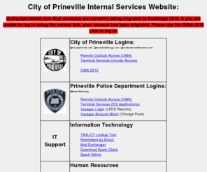 cityofprineville.net: City of Prineville Internal Services Website
