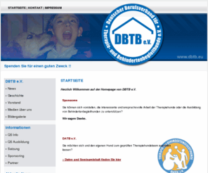 dbtb.eu: Deutscher Berufsverband für Therapie und Behindertenbegleithunde e.V.
Beschreibungstext