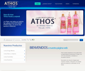 laboratoriosathos.com: Laboratorios Athos :: Doctor Winston Tobón Desde 1956
Empresa comercializadora de productos químicos y farmacéuticos, con una amplia gama de productos certificados en nuestras áreas.  Registro Invima.
