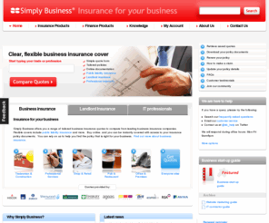 simply-leasing.co.uk: Business Insurance - tailored cover with up to 50% no claims bonus
Compare business insurance including public liability, professional indemnity and landlord. Buy online or through our UK call centre.