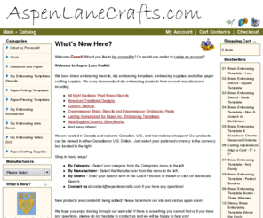 aspenlanecrafts.com: Aspen Lane Crafts - Canadian Scrapbooking Supplies, Cricut Machine
Aspen Lane Crafts - Canadian Scrapbooking Supplies Cricut Machines, Cricut Cartridges, Cuttlebug Cricut Machine Provo Craft, Cricut Expression, Cricut Cartridges, Provo Craft Cuttlebug Die-cutting Machine, Canadian...