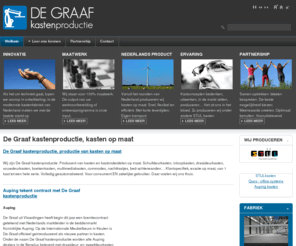 degraafkastenproductie.com: De Graaf kastenproductie, kasten op maat
De Graaf kastenproductie - Productie van kasten op maat, Klantspecifiek, exact op maat, van 1 kast tot een hele serie. Volledig geautomatiseerd.