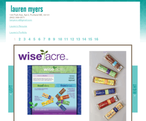 lauren-myers.com: Lauren Myers
Lauren's experience in cutting edge technology and design make her a great asset for your next project. Whether you are looking for something as simple as a business card, or as complex as a dynamic web site, she is confident that she can help you succeed.