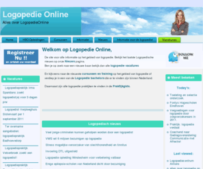 logopedieonline.com: logopedie Online | Alles over logopedieOnline
LogopedieOnline de site met alle informatie over logopedie online voor de logopedist. Met de nieuwste vacatures,cursussen ,laatste nieuws en opleidingen.