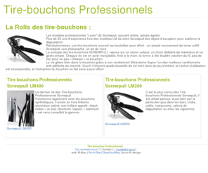 tire-bouchon-professionnel.eu: Tire-bouchons Professionnels - Couteaux Laguiole des sommeliers
Tire-bouchons Professionnels haut de gamme pour les bars, cafés, restaurants, Couteaux Laguiole des sommeliers